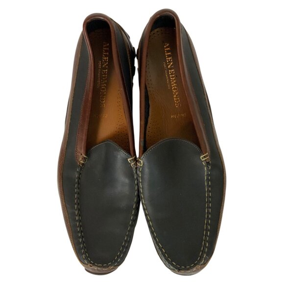 Allen Edmonds Boulder Mens Leather Driving Moccasins Size 14 D Brown Black - Picture 6 of 9